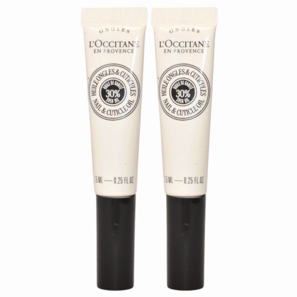 2X-L'Occitane Nail & Cuticle Oil 30% Shea Oil 7.5ml/0.25fl oz New